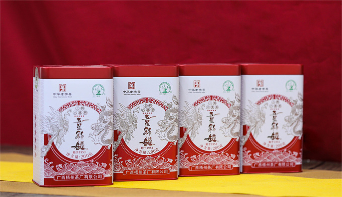 [广西梧州茶厂] 三鹤五星彩罐 特级六堡茶 200g