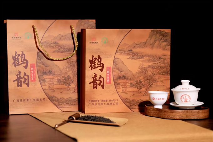 [广西梧州茶厂] 三鹤鹤韵 特级六堡茶散茶 300g